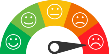 Icon of a scale of happiness