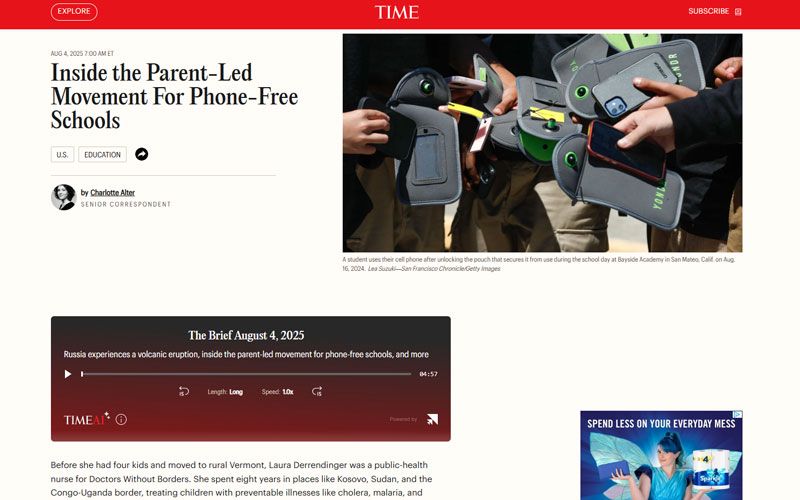 Inside the Parent-Led Movement For Phone-Free Schools